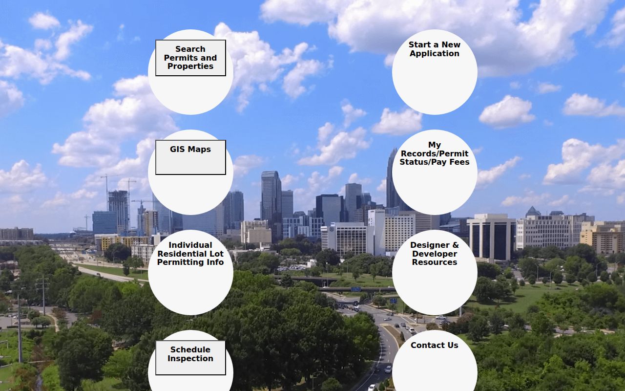 Mecklenburg street directory Charlotte Accela project search