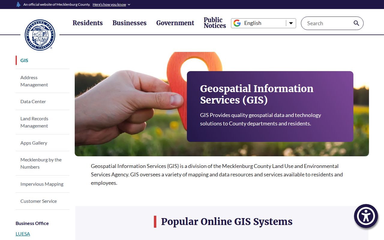 Mecklenburg ZIP code directory county GIS resources